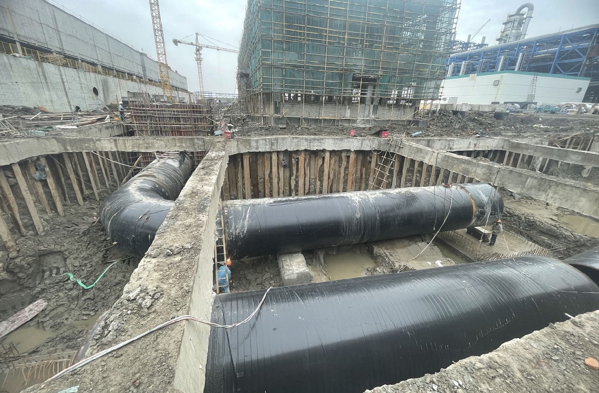 三江化工有限公司年产100万吨EO/EG项目125万吨年轻烃装置地下管网安装工程